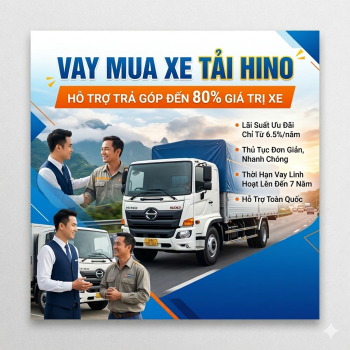 Vay mua xe tải Hino